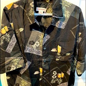 PORTOFINO men’s shirt sleeve shirt size large